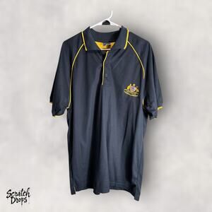 Vintage Australia Soccer Polo Shirt Jersey Men's XL Retro Football Top Logo